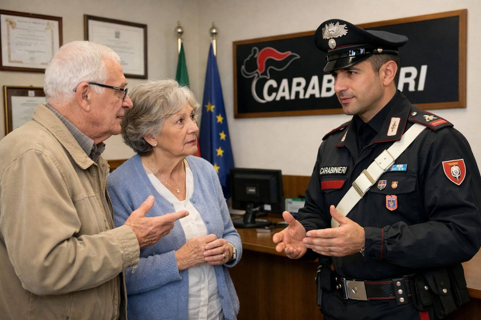 i carabinieri si rifiutano di prendere la denuncia